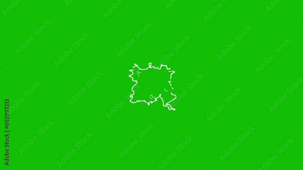 Animation of hand-drawn white energy lines with motion blur on the green screen background. Looped video. Vector illustration on green background. Animation of hand-drawn white energy lines with motion blur on the green screen background. Looped video. Vector illustration on green background.