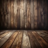 Wooden Planks Texture Background - Generative AI