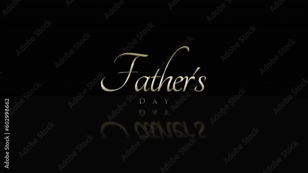 Elegance Fathers Day text on black gradient, motion abstract holidays, modern, promo and holidays style background Elegance Fathers Day text on black gradient, motion abstract holidays, modern, promo and holidays style background