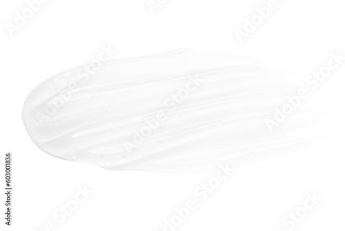 a swab of transparent gel without a background. PNG