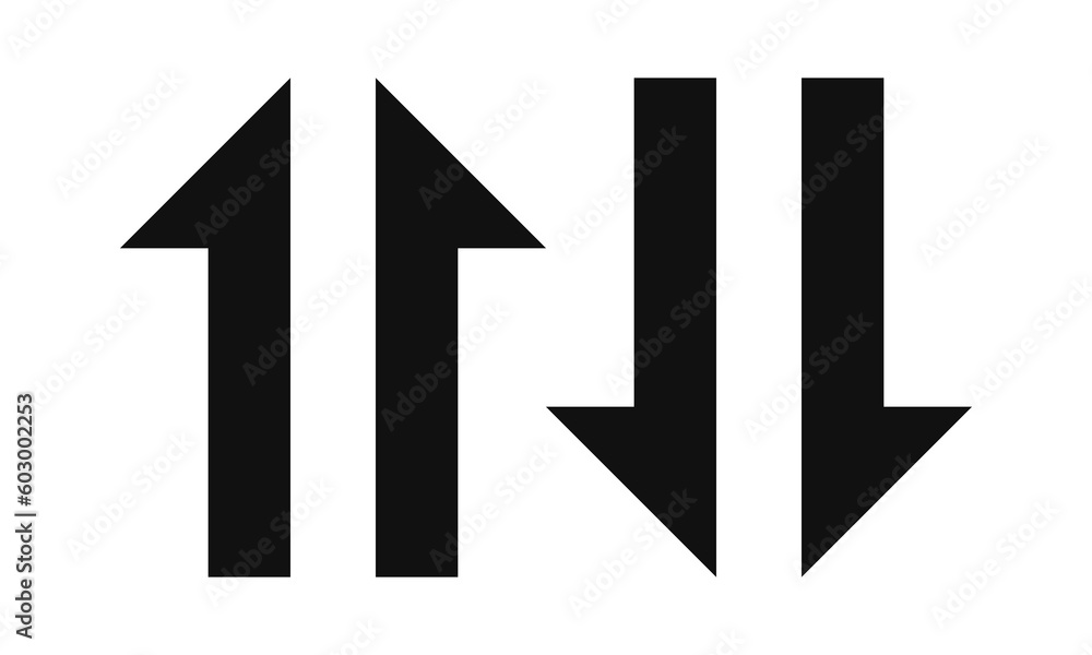 Vertical Split Arrows Up Down Icon Vertical Split Arrows Up Down Icon