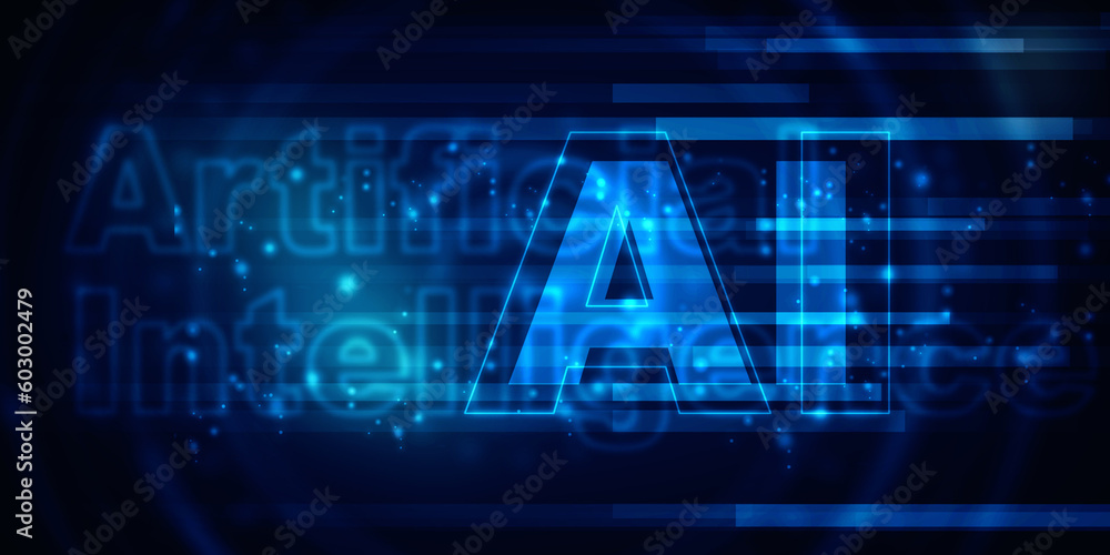 2d rendering Artificial Intelligence (AI) concept 2d rendering Artificial Intelligence (AI) concept