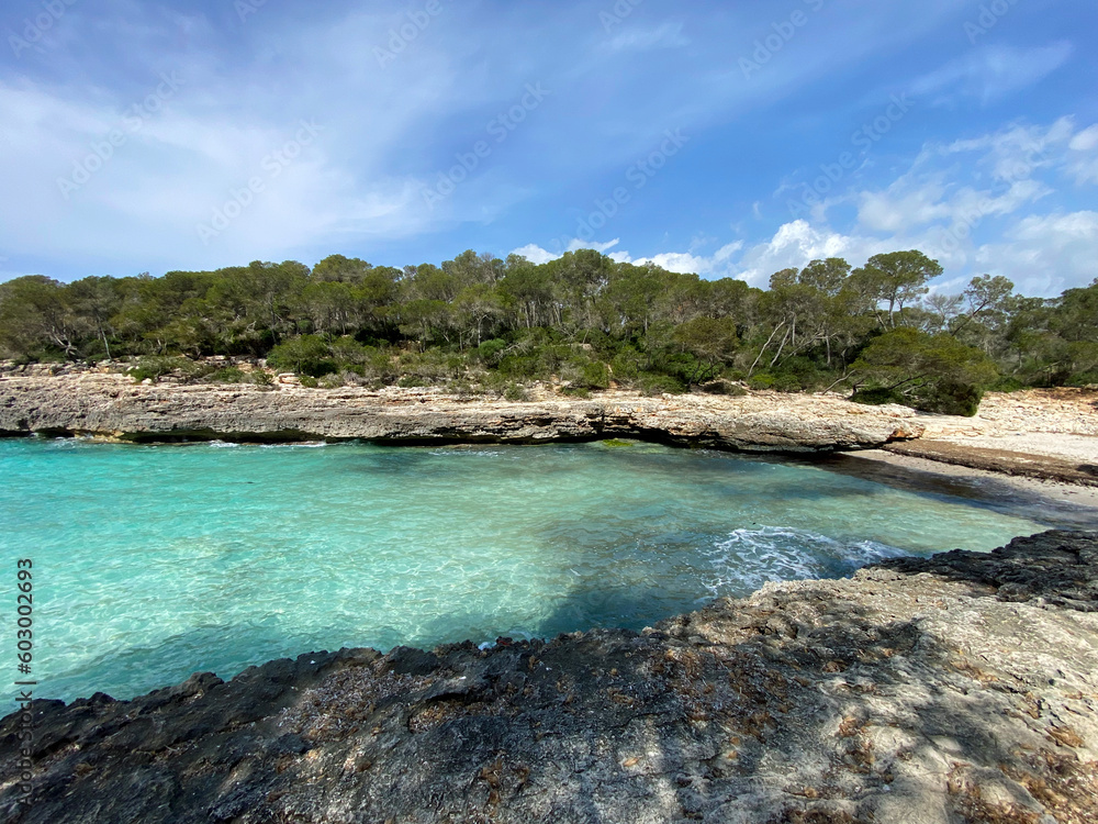  Beach Burgit in Mondrago Nature Park, Mallorca, Santanyi, Spain