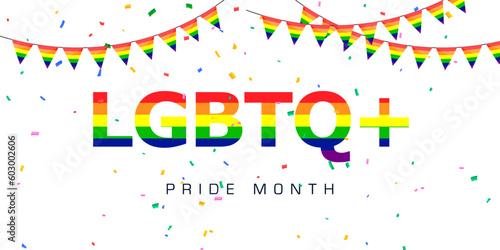 Happy Pride month LGBTQ+ community