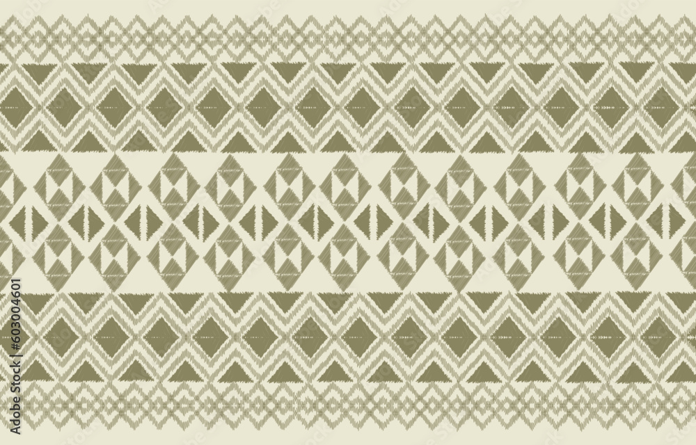 African Ethnic Ikat repeat pattern design for home textile, Vector  drawing file. Print on demand scrap book.