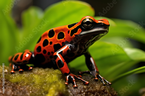Poison Dart Frogs Dendrobatidae family ai generated art