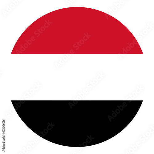 Free Download Yemen flag in circle. Flag of Yemen in circle	 - GFXLoad
