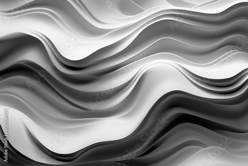 3d modeling of colorful wavy white background. generative AI