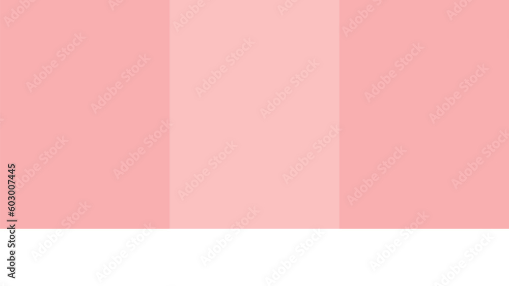 Obraz premium 下部に白いコピースペースがあるシンプルなピンク色の背景・バナー - 3分割・16:9の素材
