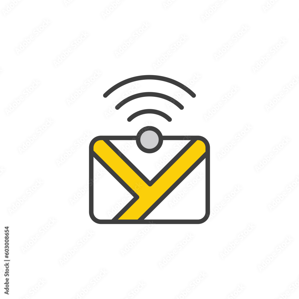 Wifi icon design with white background stock illustration Wifi icon design with white background stock illustration