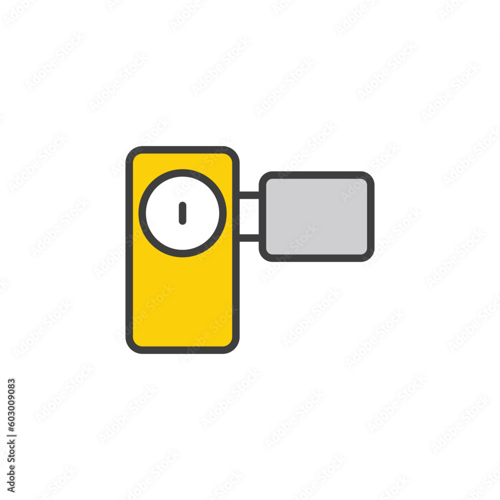 Handy Camicon design with white background stock illustration Handy Camicon design with white background stock illustration