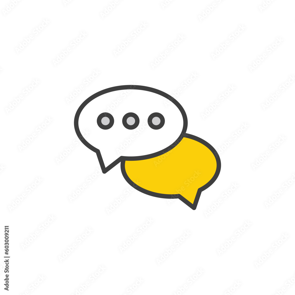 Chating icon design with white background stock illustration Chating icon design with white background stock illustration