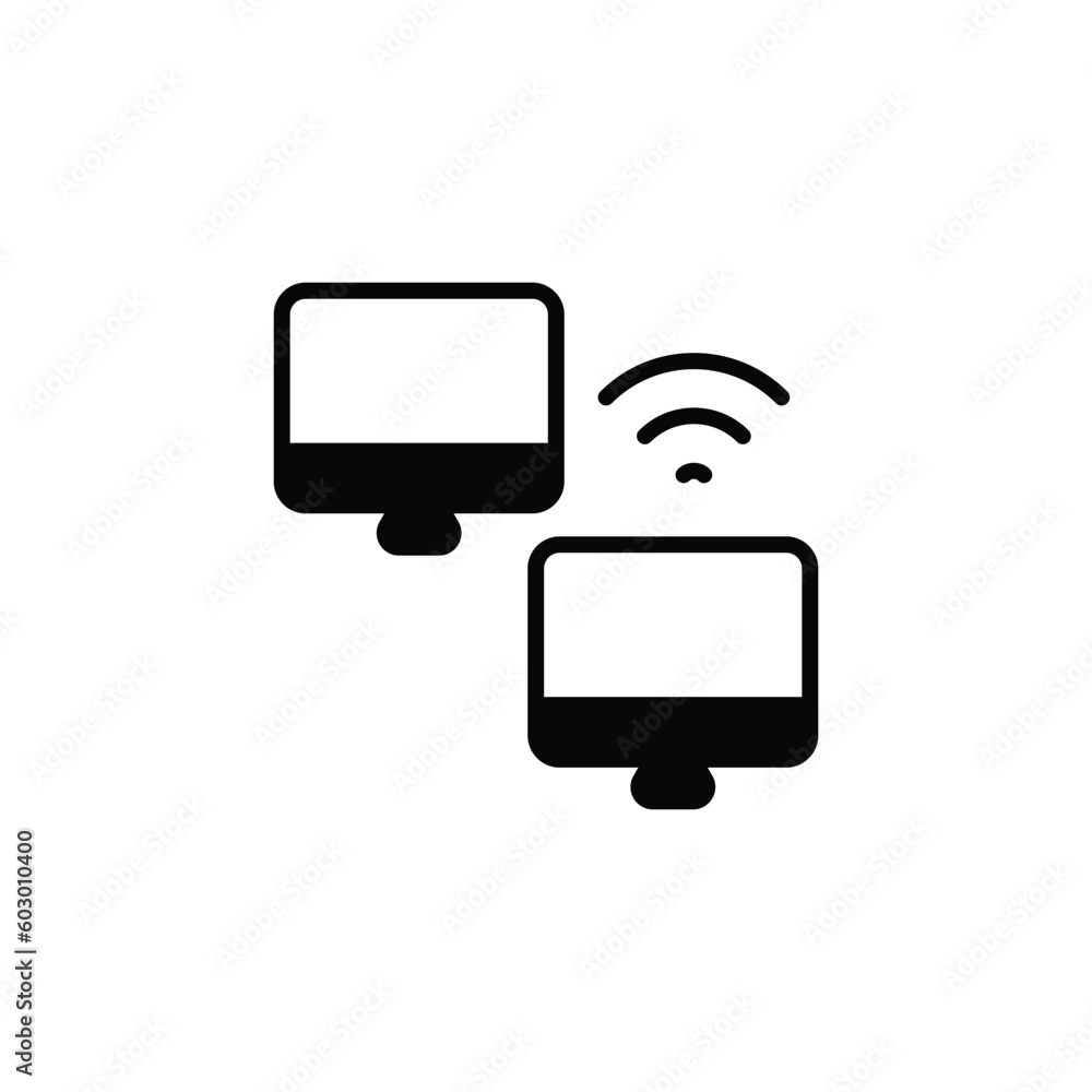 Network icon design with white background stock illustration Network icon design with white background stock illustration