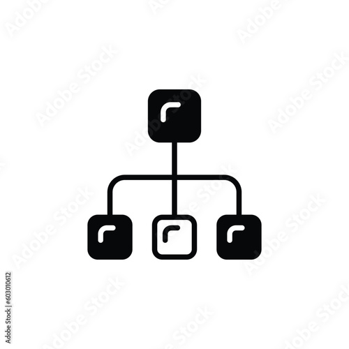 Flowchart icon design with white background stock illustration