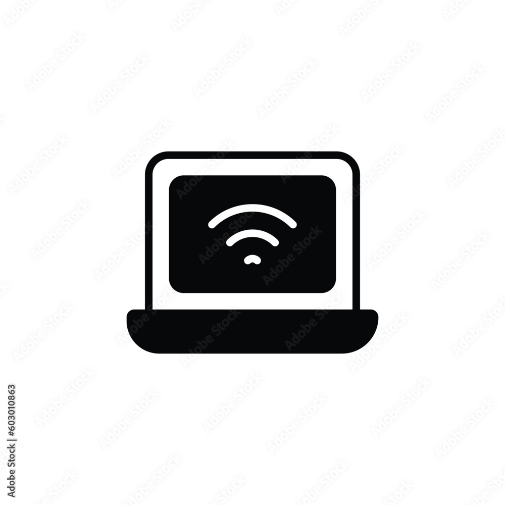 Laptop icon design with white background stock illustration Laptop icon design with white background stock illustration