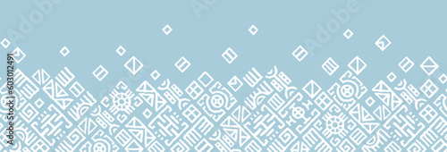 Hand drawn abstract seamless pattern, ethnic background, african style - great for textiles, banners, wallpapers, wrapping - vector design