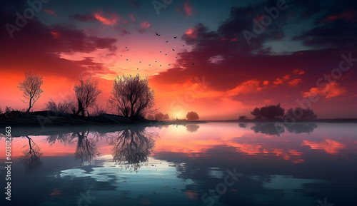 Beautiful dawn sunset sky wallpaper hd