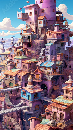 imaginative fantasy city © Michael Holy