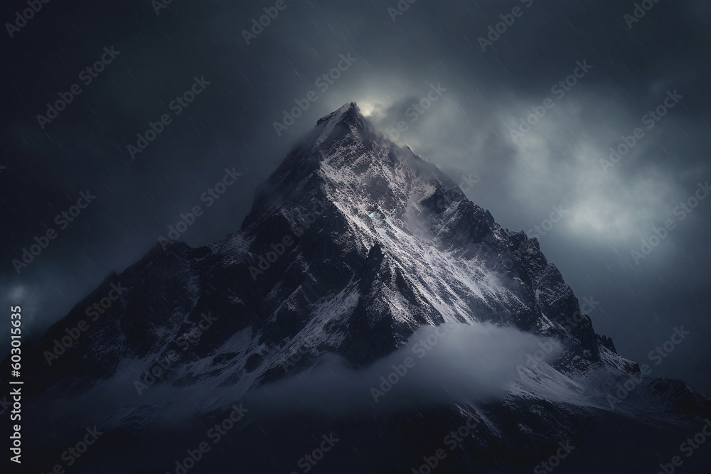 Obraz premium mountains in the fog