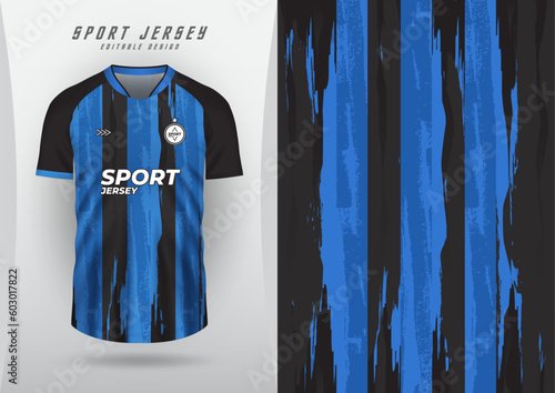 background for sports jersey soccer jersey running jersey racing jersey pattern stripe brush blue and black