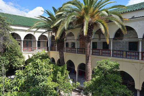 AHMED BEY PALACE IN THE CITY OF CONSTANTINE IN ALGERIA. TOURISM IN ALGERIA.