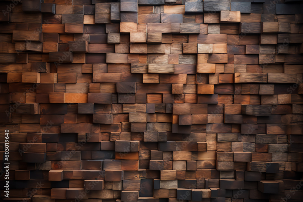 an old aesthetic wooden cubes. generative AI an old aesthetic wooden cubes. generative AI