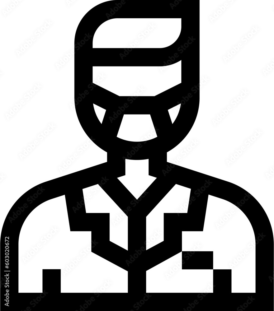 Medical Examiner icon. Medical Examiner line art icon for apps and