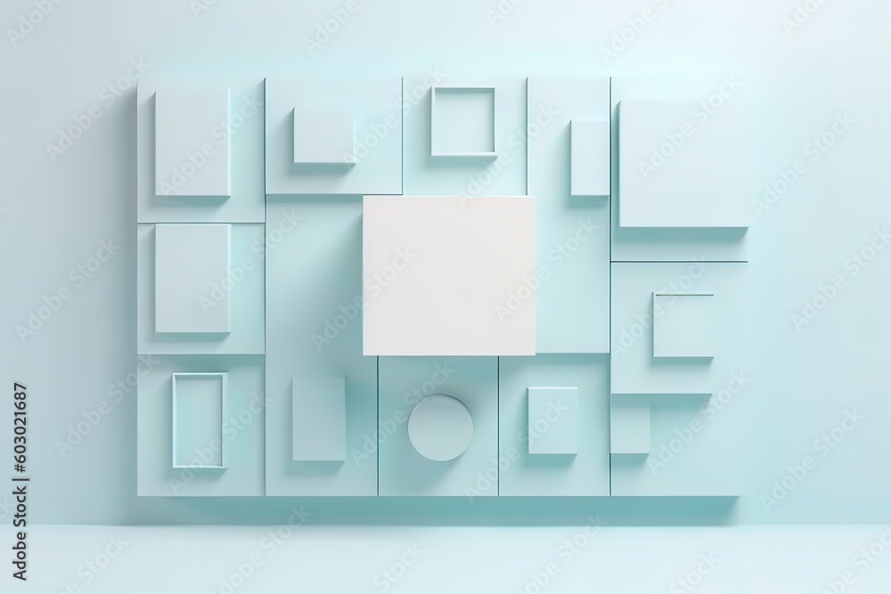 Textured 3D Wall in Light Blue and White Tones Textured 3D Wall in Light Blue and White Tones