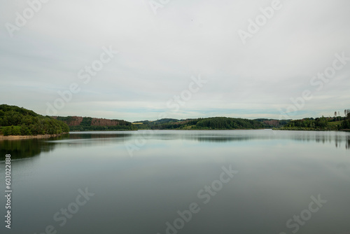 Fototapeta Naklejka Na Ścianę i Meble -  Great Dhünntalsperre drinking water dam Wermelskirchen