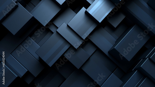 black abstract geometric background wallpaper. generative AI