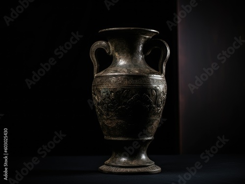 Mysterious Artifact - Antique Bronze Vase - AI Generated