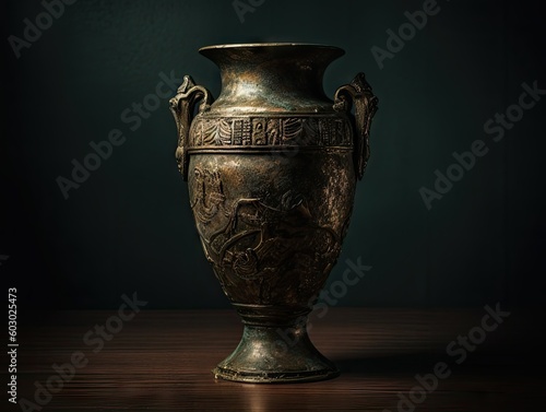 antique greek vase , ai generated