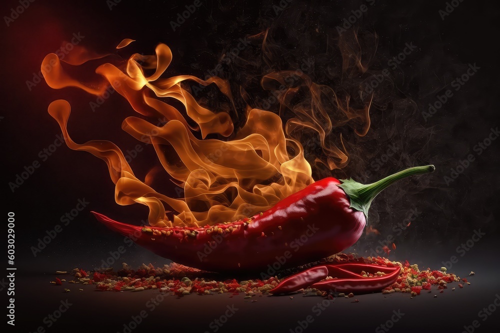 healthy red chili pepper add some gourmet flair generative ai - obrazy, fototapety, plakaty 