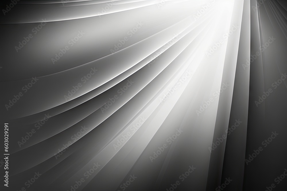 Abstract background with smooth lines in black and white colors