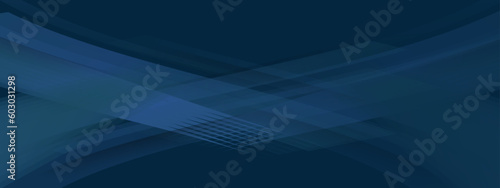 Bright blue abstract background geometry with layer element vector for presentation design