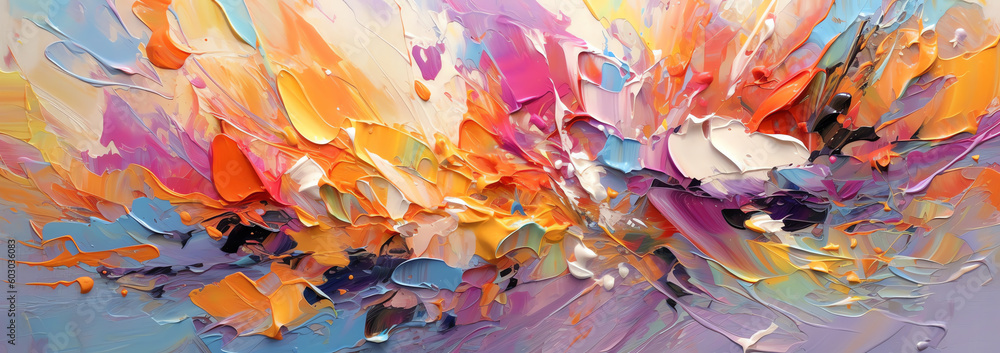 abstract pastel palette in the canvas wallpaper. generative AI