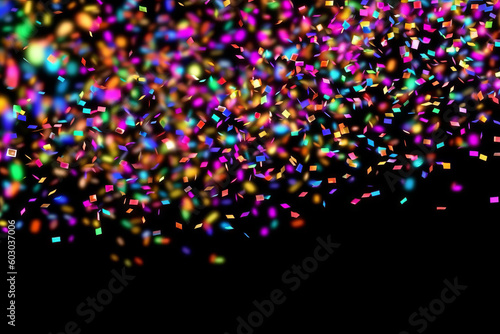 colorful falling confetti