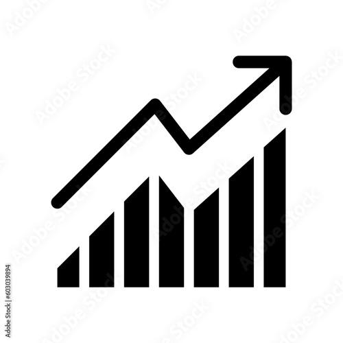 Business growth icon