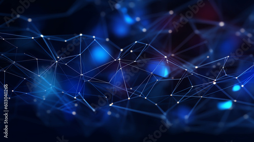 elegant modern connection network lines wallpaper. generative AI