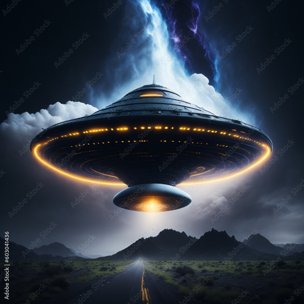 dark energy spaceship on the way to the black hole high-speed Illustration World UFO day Generative AI dark energy spaceship on the way to the black hole high-speed Illustration World UFO day Generative AI