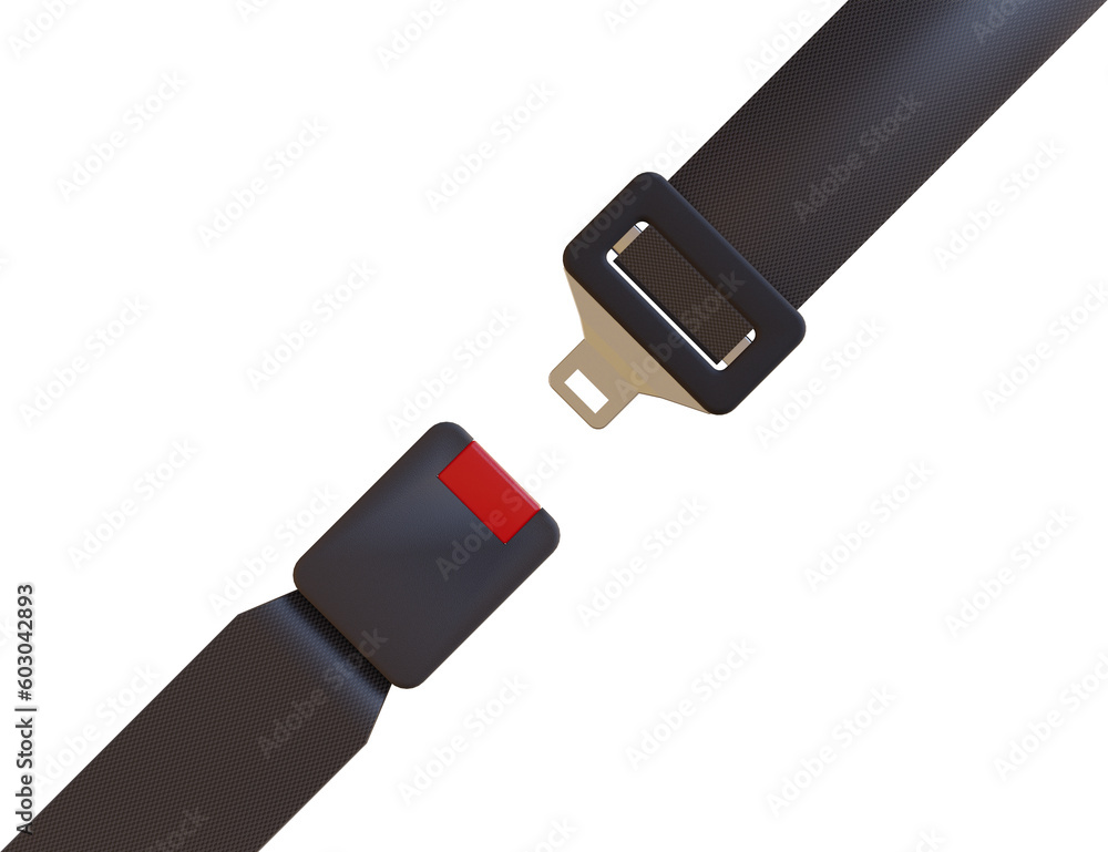 Vehicle Seat Belt in open position, isolated on Transparent PNG background. Traffic, fine, safety, and health concept Vehicle Seat Belt in open position, isolated on Transparent PNG background. Traffic, fine, safety, and health concept