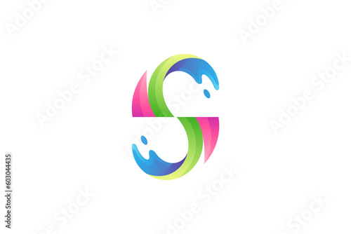 Free Download S letter 3D logo design and waves symbol - GFXLoad