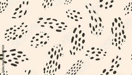 Modern abstract dynamic dots pattern. Trendy minimal vector template for design.