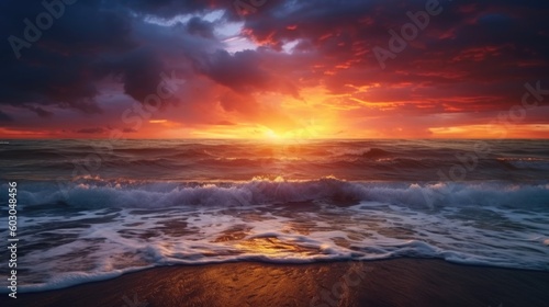 sunset over the sea © faiz