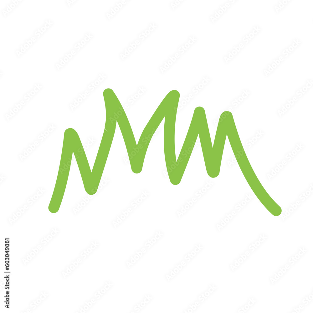Simple Grass Outline Illustration Simple Grass Outline Illustration