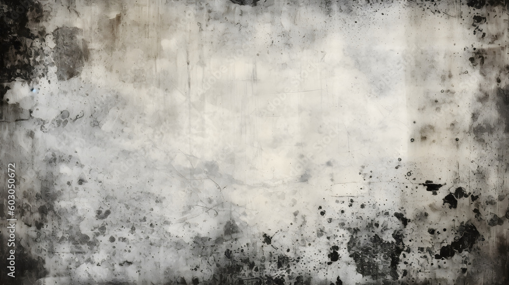 monochromatic textured abstract grunge wall background. generative AI