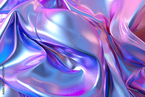 shiny liquid holographic background. generative AI