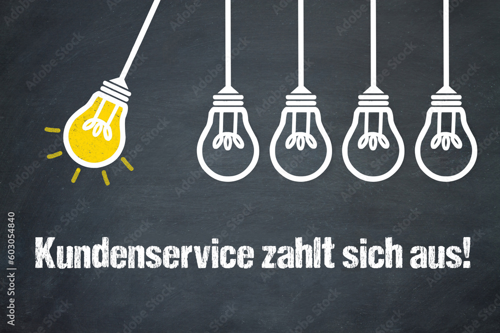 Fototapeta premium Kundenservice zahlt sich aus