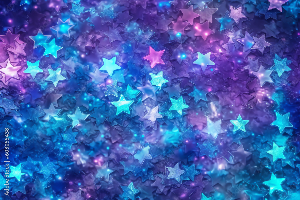 soft glowing stars wallpaper. generative AI