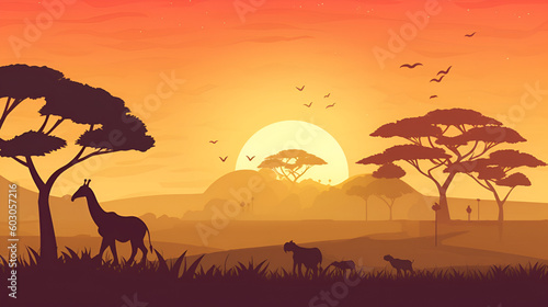 Africa background. ai